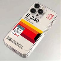 Retro VHS Video Tape Label Phone Case For iPhone 17 16 15 11 12 14 13 Pro Max Mini X XS XR 7 8 Plus SE4 16e Air Silica Covers iPhone 13 mini