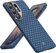 Benks Kevlar serija Samsung Galaxy S26 Ultra dėklui Austas aramidinis pluošto dėklas Samsung Galaxy S26 dėklui su MagSafe Carbon Fiber&Galaxy S26 Ultra mėlyna