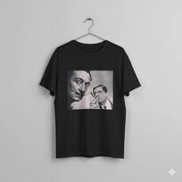 Salvador Dali Surrealist Photo T-Shirt Black Vintage Art Icon Tee - T868 L