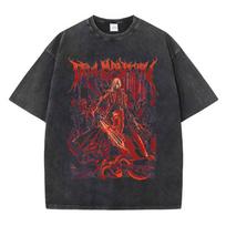 Hot Sale Devil May Cry Game T Shirt Harajuku Gothic Vintage Washed Tshirt Men Women Fashion Casual Cotton Tshirts Streetwear S
