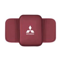 Car Armrest Pad Center Console Arm Rest Box Cover Protective Mat for Mitsubishi Eclipse Space Star Mirage Grandis Lancer Auto raudona