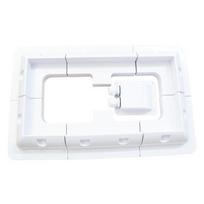 ABS Solar Panel Mounting Bracket White Rectangle Set-Free Corner Bracket Mount for RV Boats Caravans Marine Motorhomes 1 balta