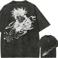 Choso Blood Manipulation Tshirt Jujutsu Kaisen Tee Vintage Washed Oversized Retro Anime Harajuku Streetwear Manga Mens Clothes M