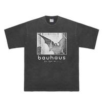 Bauhaus T Shirt Bela Lugosis Dead New Wave Goth Rock Post Punk Cocteau Twins Band Summer Mens Tops Clothes Washed Cotton Shirt S