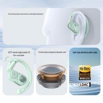 EDIFIER ComfoCC Open-Ear Bluetooth Sports Headphones mėtų žalios spalvos