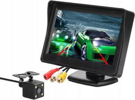 Kamera Cofania 4 Diody Led Zestaw + Monitor 4,3'' Lcd 12V