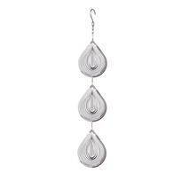 Stainless Steel Spiral Tornado Wind Spinner Hanging Garden Ornament with Circular Design and Bird Deterrent Function Outdoor Decoration One Size