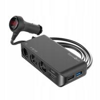Rozdzielacz Gniazda Zapalniczki Reinston 12V / 24V Usb Qc 3.0 / 3X Usb 2.0