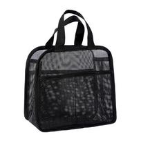 Solid Color Mesh Makeup Bag PVC Cosmetic Storage Bag Multi-functional Makeup Pouch  for Home juoda