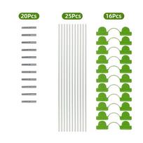 1set Garden Tunnel Kit Greenhouse Frame Kit With Fiberglass Poles Connectors Clips For Plant Greenhouse Gardening Accessories