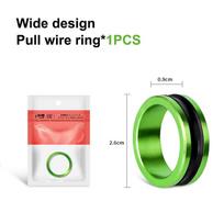 1Pcs Fishing Accessories Fishing Line Puller Anti-Slip Rubber Ring Durable Construction Compact Design Portable Line Pull Loop žalia
