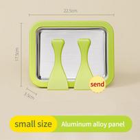 Rolled Household Ice Cream Maker Small Child'S Homemade Yogurt Pudding Stainless Steel Stir Fried Ice Tray Ice Stir Fry Machine