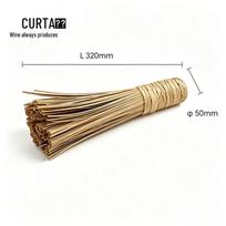 HEC CURTA Bamboo Pot Scrubber Set 2 vnt. spalva