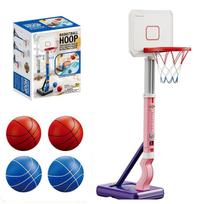 Basketball Kids Hoop Adjustable Height Indoor Outdoor Toddler Basketball Hoop Boys Basketball Toy Basketball Goals Sport Game