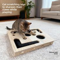 New With Bell Ball Cat Nail File Box Interactive Maze Tunnel Interactive Cat Sandpaper Inside Cat Exercise Kitten