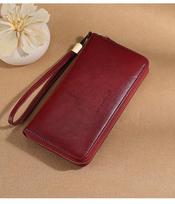 Women RFID Blocking Long Wallet PU Leather Clutch Wallet Large Capacity Zipper Around Wristlet Purse Card Holder Phone Wallet bordinė