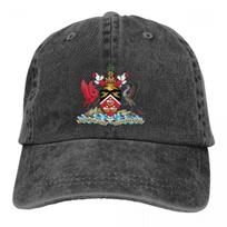 Pure Color Dad Hats Trinidad And Tobago Coat Of Arms WoUnisex's Hat Sun Visor Baseball Caps National Flag Peaked Cap One Size
