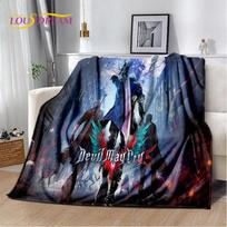 3D D-Devil May Cry DMC Game Gamer Soft Plush Blanket,Flannel Blanket Throw Blanket for Living Room Bedroom Bed Sofa Picnic Cover 75x100cm (30x40inch)