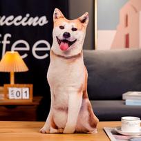 Creative simulation dog Shiba Inu Bulldog throw pillow plush toy doll Labrador doll children's cloth doll 50cm（0.25kg）