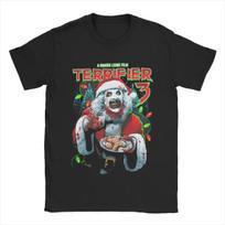 Vyriški Moteriški Kalėdų Senelio Menas Klounas Terrifier 3 Siaubo Filmas Kalėdiniai Grafiniai Marškinėliai Drabužiai Marškinėliai Tee Drabužiai Originalus#Spalva(15) S juoda