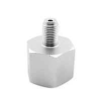 3/8UNF-24 į CGA320 Soda Maker CO2 cilindro bako papildymo jungties adapterio rinkinys sidabras