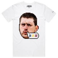 VOICEART Nikola Jokic GOAT Stat Line Sports Graphic T-Shirt for Basketball Fans 4XL