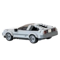 Gobricks MOC Modulinis Atgal į ateitį Teismo pastato Statybiniai blokeliai Laikrodžio bokšto Modelis Miesto panorama Architektūra Mašinos Automobilio Žaislas Dovanos