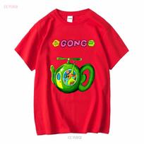 Gong Rock Band Daevid Allen T Shirt Flying Teapot Didier Malherbe Pip Pyle long sleeves vintage Washed Casual Comfortable homme S