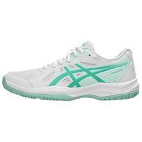Asics Upcourt 6 Patogūs universalūs kvėpuojantys tinklinio bateliai Moteriški bateliai Balti žali 1072A107-105 42.5 white