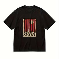 Twin Peaks Laura Palmer Fireman  Rubber Head  Mulholland Road Mens Tshirt Summer Unisex Casual Tshirt S