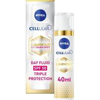 NIVEA Cellular Luminous 630 Dieninis drėkinamasis kremas nuo tamsių dėmių SPF 50 40ml Apsaugo nuo tamsėjimo Foto senėjimo Lygiai, švytinčiai odai
