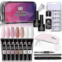Poly Uv Gel Kit All For Manicure Nail Extension Set Slip Solution Builder Acrylic Polish Art Tool Design Fingertips - YX 25-26