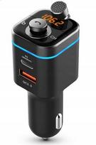 Transmiter Fm, Zestaw Głośnomówiący , Szybka Ładowarka Usb Qc3.0, Pd, Rgb