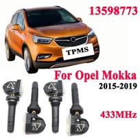 4 vnt. 433 MHz 13589601 Automobilio TPMS Padangų slėgio jutiklis 13598773 Opel Mokka (J-A) (nuo 2015-09 iki -12) 22853740 13522629