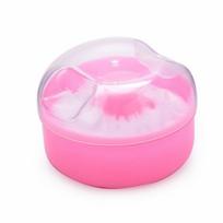 Portable Large Empty Box Baby Powder Sub-Bottling Storage Box Empty Container Multi Purpose Empty Powder Puff Box rožinė