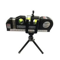 8 Feet Measure  Laser Level Line Tool Multipurpose Laser Level Kit Standard Cross Line Lase Tape Ruler with Metal Tripod Stand