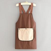 Kitchen Waterproof Apron Sleeveless Anti-Fouling Cooking Baking Bibs With Removable Hand Towel Cross Back Restaurant Uniform