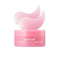 Medicube PDRN Pink Caffeine Collagen Akių pleistrai 60 vnt. 85g Hidrogelio, nuo tamsių ratilų ir paburkimų po akimis