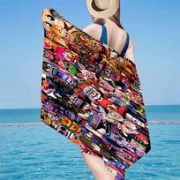 Fnaf Character Collage Beach Towel, Super Soft Microfiber, Gift for Her/Him, Birthday, for Pool, Beach, Travel, Home Decor Fan gifts 70cmx140cm(27x55inch)