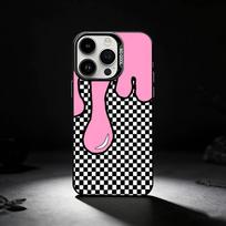 checkerboard chess board Phone Case For iPhone 17,16,15,14,13,12,11 Plus,Pro Max,XS,Colored silver phone case iPhone15