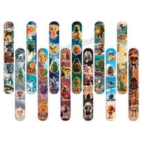 Brainrot Italian Party Favors Tung Tung Sahur Tralalo Slap Bracelets Kids Goodie Bag Fillers Birthday Decor Party Gifts Supplies 10pcs