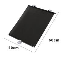 Automobilio skėtis nuo saulės galinis šoninis langas priekinis/galinis priekinis stiklas nuo saulės mirksi juodas dangtelis siurbimo taurė Universalūs automobiliai 40x60cm