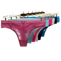 Women's Sexy G-string Thong Cotton Women Underwear Lace Panties Ladies Girls Knickers Lingerie 6 Pcs M
