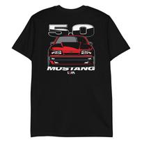 Foxbody 5.0 Ford Mustang 4 Eye Red T-Shirt M