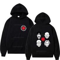 Karštas Išpardavimas Raudoni Aštrūs Paprikos Hoodies Moterims Vyrams Ilgomis Rankovėmis Vilnos Palaidinė Vintažinis Roko Grupės Streetwear Hip Hop Drabužiai S
