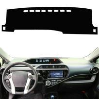 For Toyota Aqua Prius C 2011-2015 2016 2017 2018  Dashboard Cover Dash Mat Car Dashmat Sun Shield Protect Carpet Accessories Black(Black Edge)