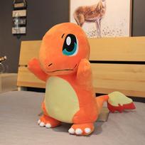 Didelis Charmander pliušinis žaislas Mielas kimštas anime minkštas žaislas Sofos lovos namų dekoras Charmander lėlės pagalvė Kalėdinės dovanos 50cm