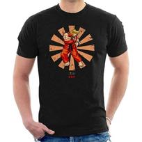 Hatem Ken Street Fighter Retro Men's T Shirt Black S juoda