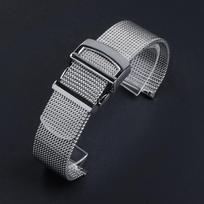 Milanese Mesh Stainless Steel Watchband Bracelet 20 22mm for IWC Pilot's Portuguese PORTOFINO Replacement Strap Watch Accessory 22mm sidabras