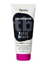 FANOLA Dažanti, maitinanti ir drėkinanti plaukų kaukė TOTAL BLACK, 200 ml